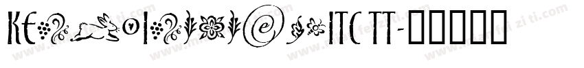 KendoInitialsITC TT字体转换
